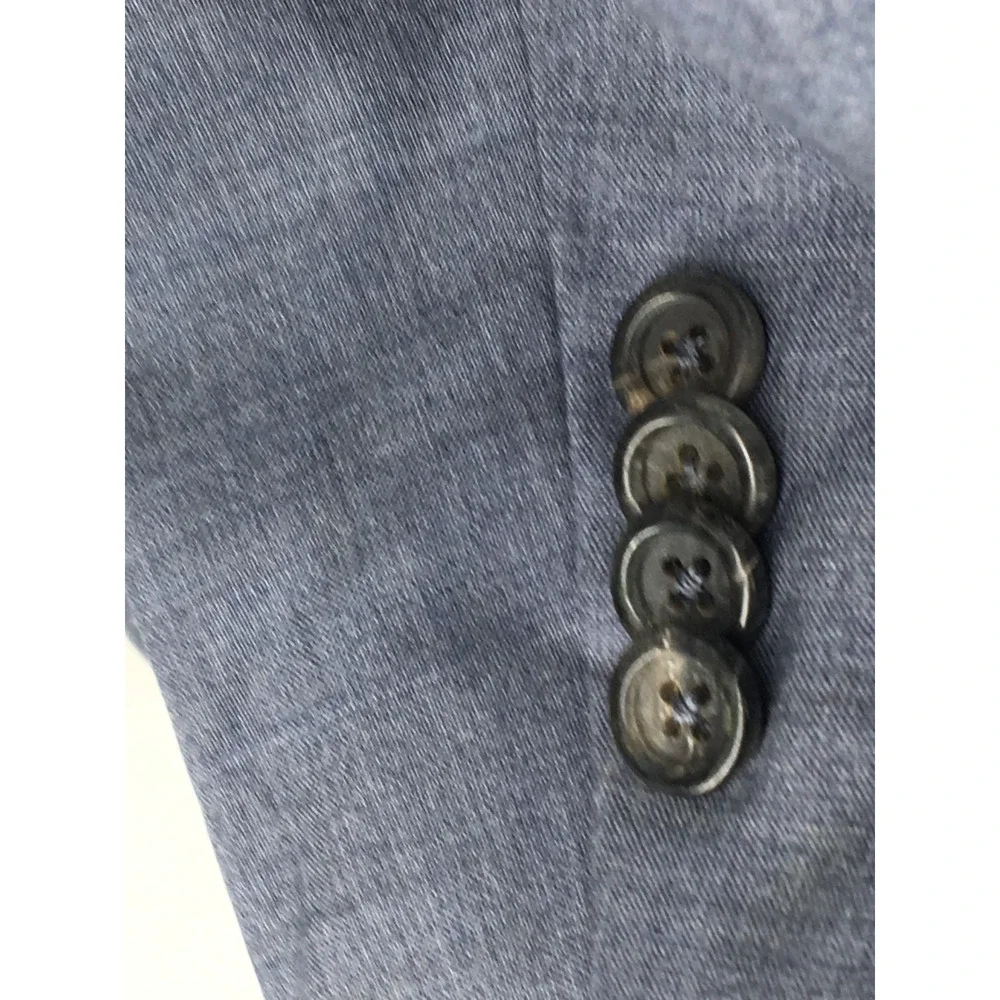 44L Canali 1934 Italy Mens 2 Button Wool Blazer Jacket Slate Gray